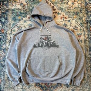 Vintage Disney Snow White Dwarves Group Hug Hoodie Size XXL